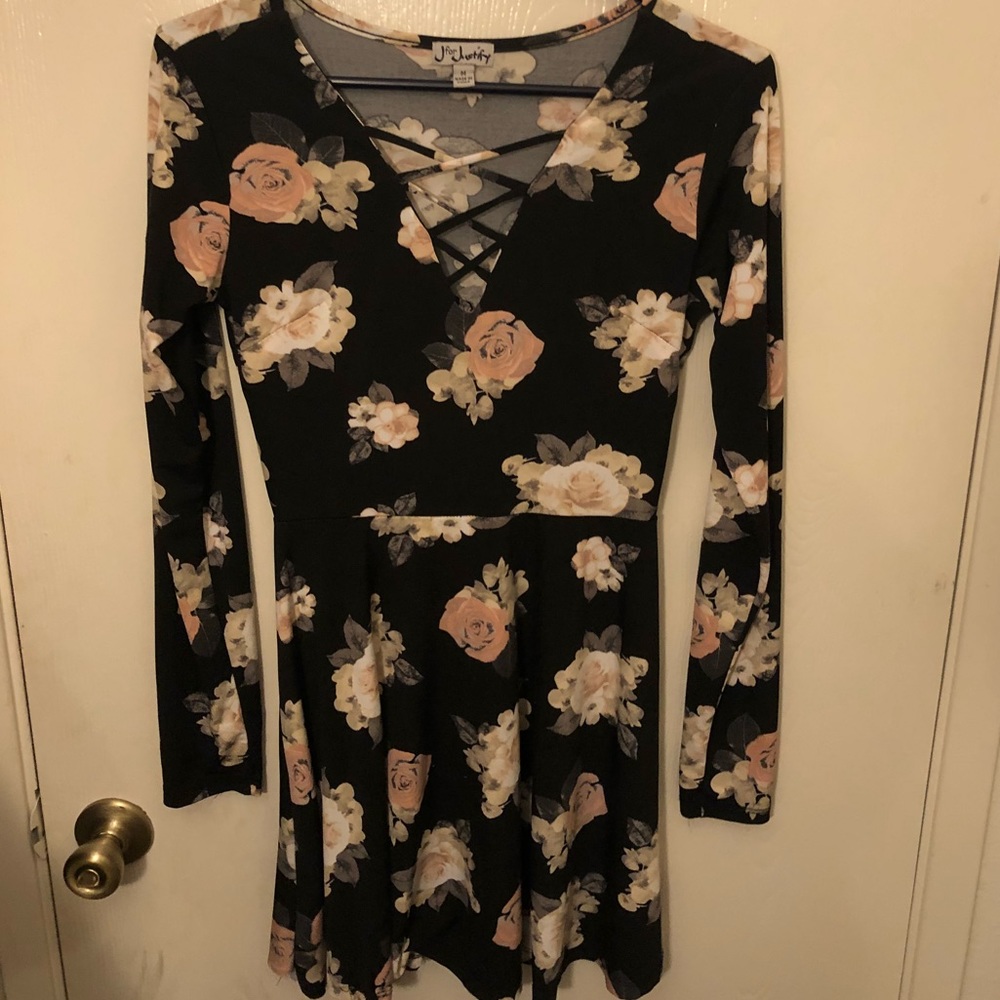 Flower dress long sleeve